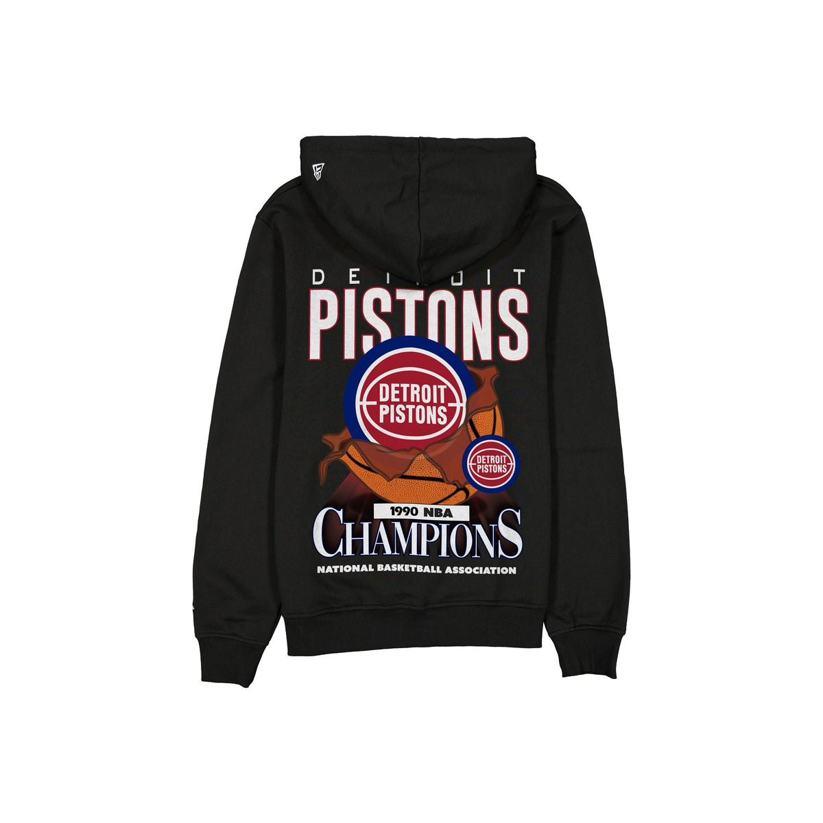 Detroit Pistons Hardwood Classics 1990 Champions Bold Hoodie