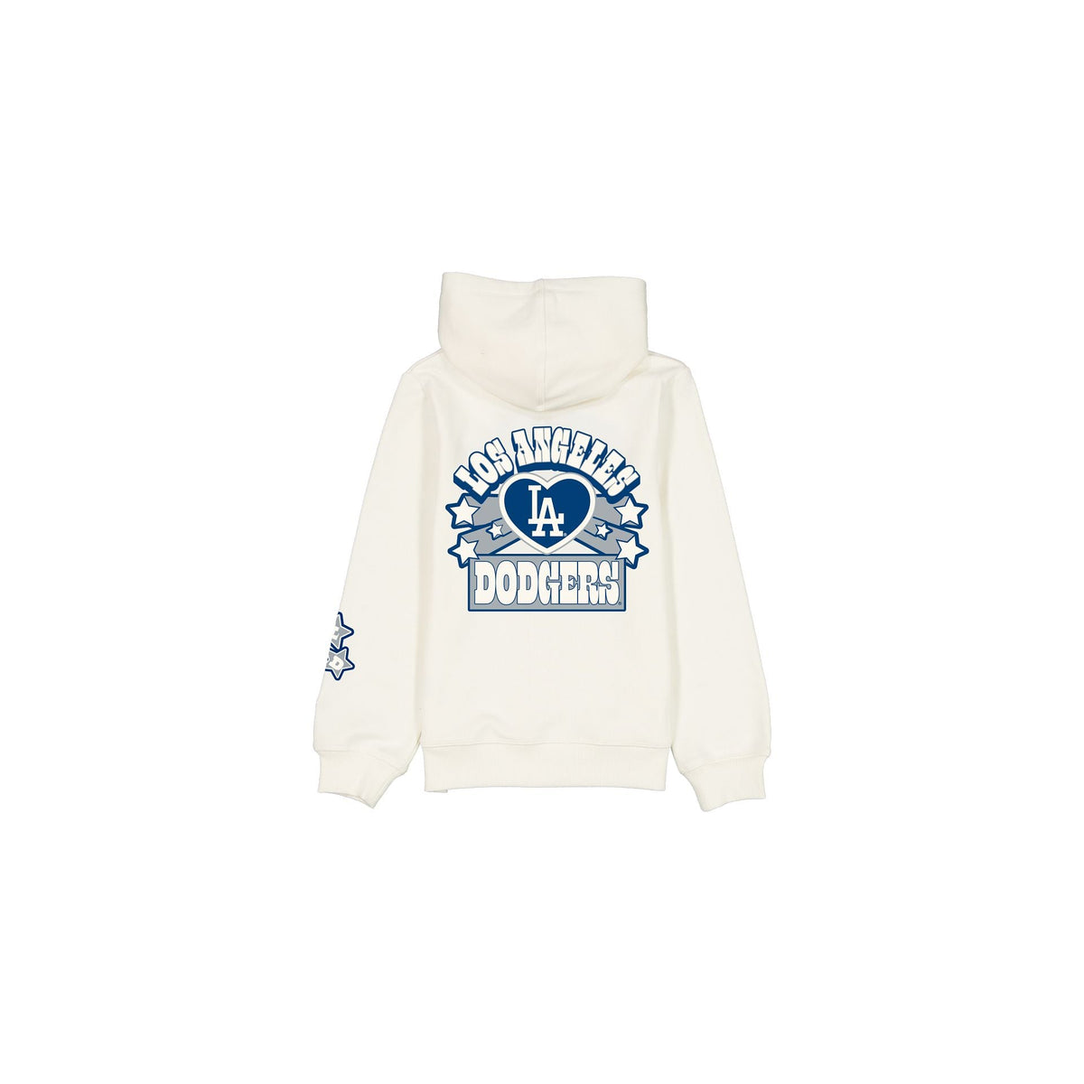 Los Angeles Dodgers Girls Chrome White Full-Zip Hoodie