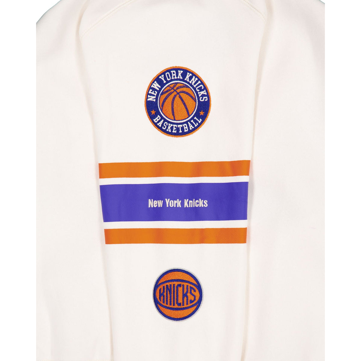 New York Knicks Women's Chrome White Varsity Crewneck