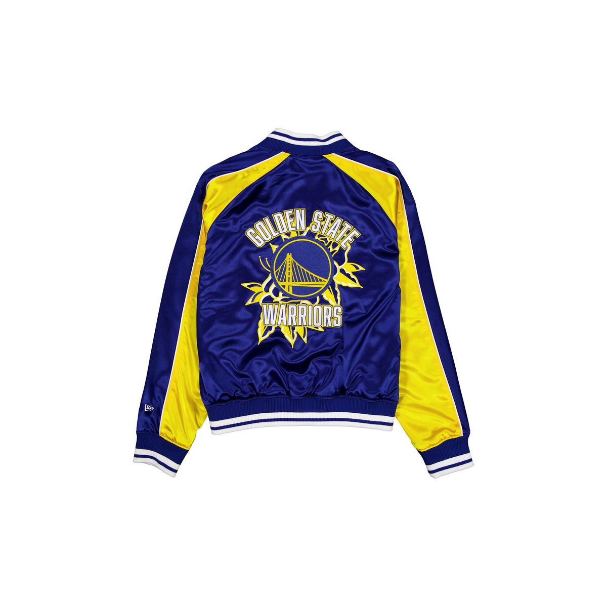 Golden State Warriors Women's Floral Satin Varsity Jacket