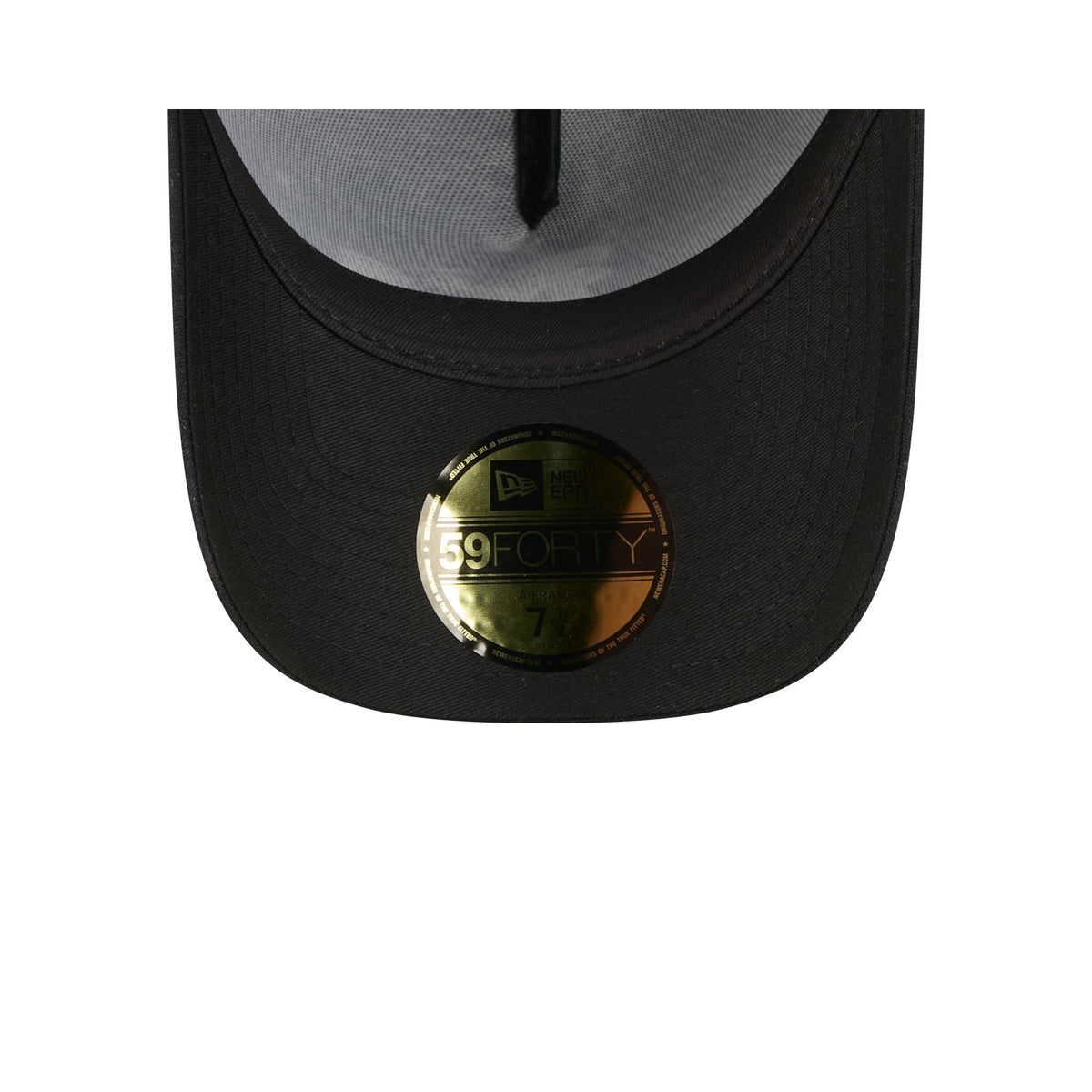 Athletics Waxed Canvas Black 59FORTY A-Frame Fitted Hat