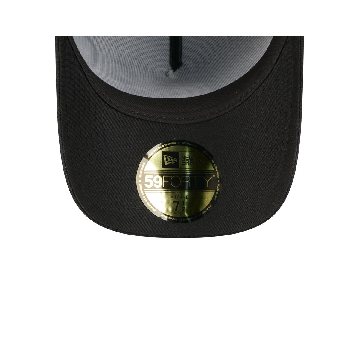 Chicago Cubs Waxed Canvas Black 59FORTY A-Frame Fitted Hat