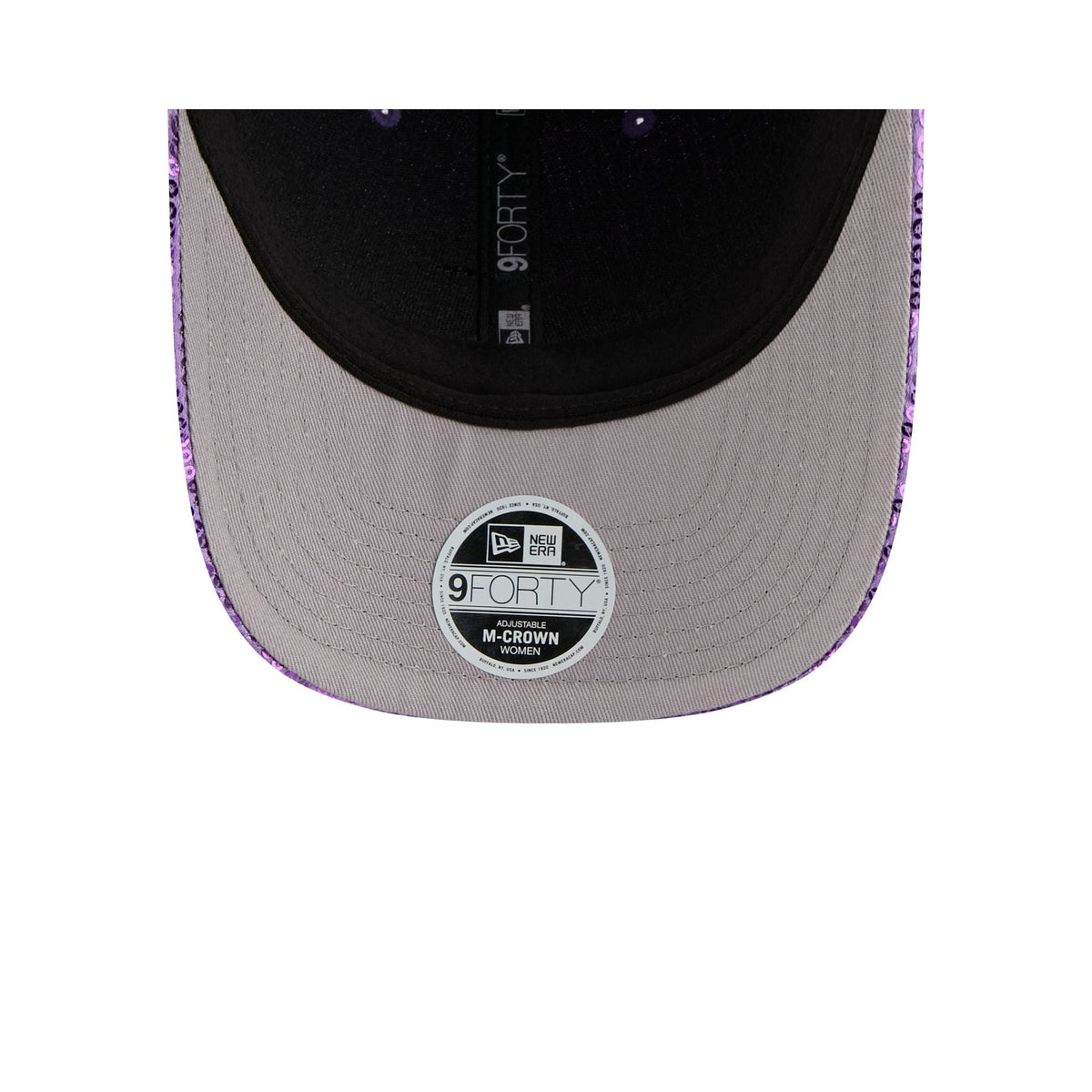 Los Angeles Lakers Sequin Script Women's 9FORTY M-Crown Snapback Hat