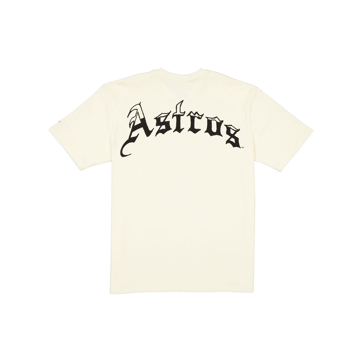Houston Astros Gothic Lettering Chrome White T-Shirt