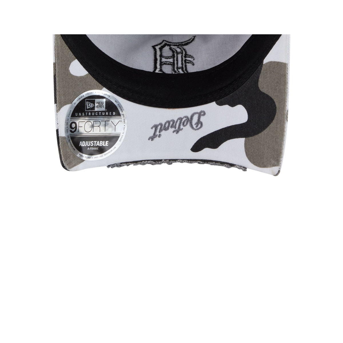 Detroit Tigers Washed Camo 9FORTY A-Frame Unstructured Cut-Off Visor Snapback Hat