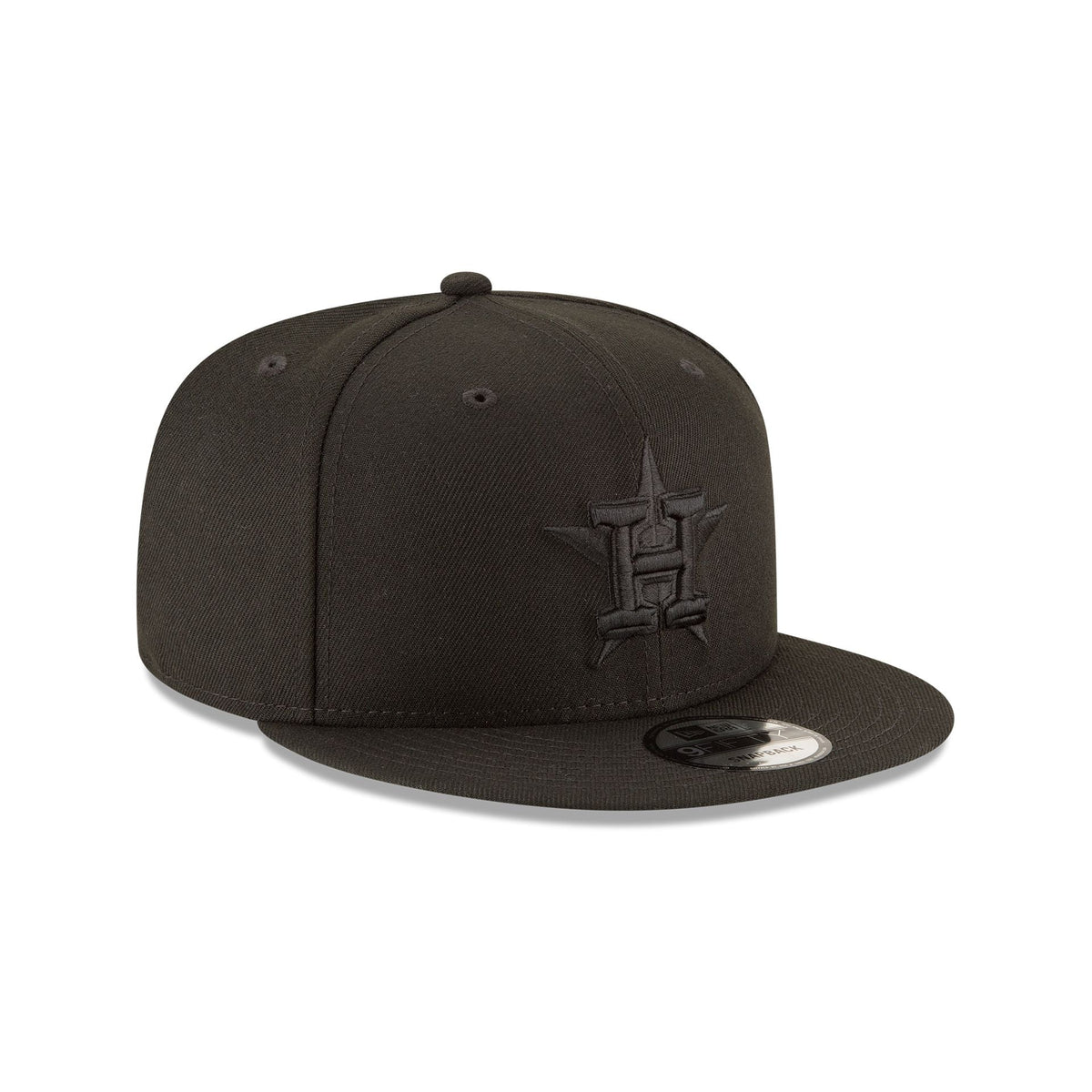 Houston Astros Basic All Black 9FIFTY Snapback Hat