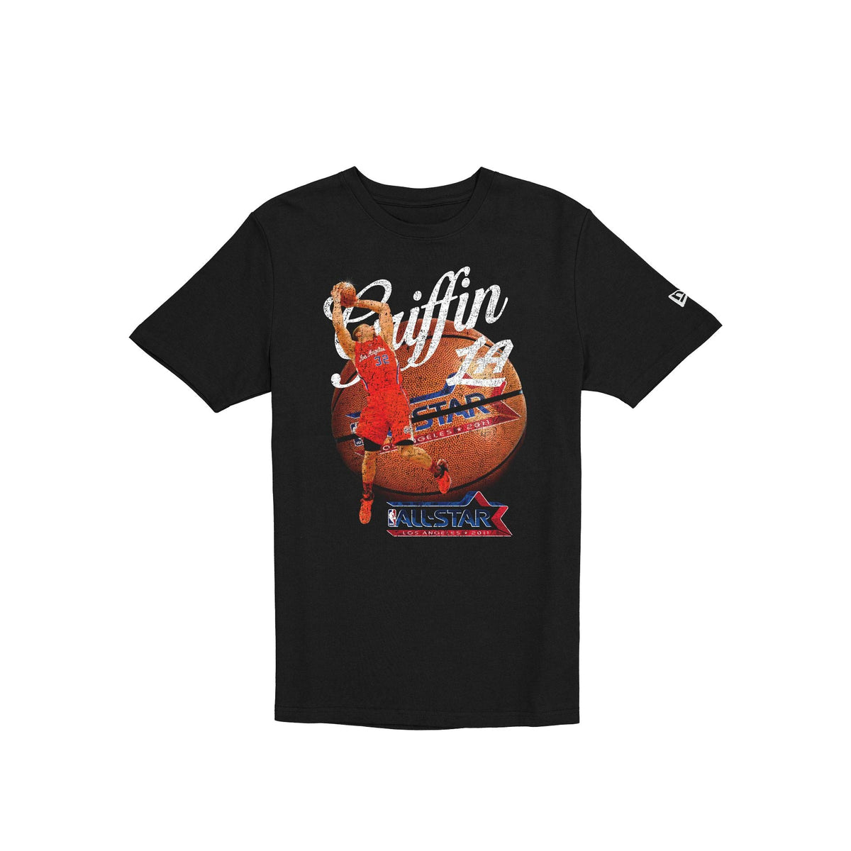 Los Angeles Clippers Hardwood Classics Blake Griffin Black T-Shirt
