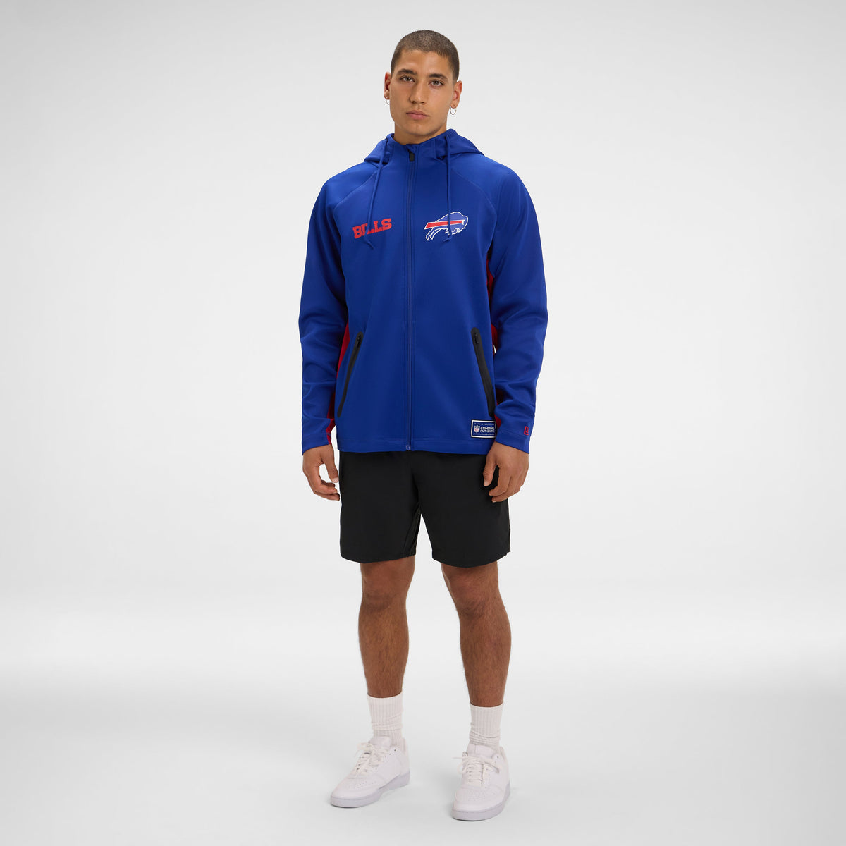 Buffalo Bills Combine Black Full-Zip Hoodie