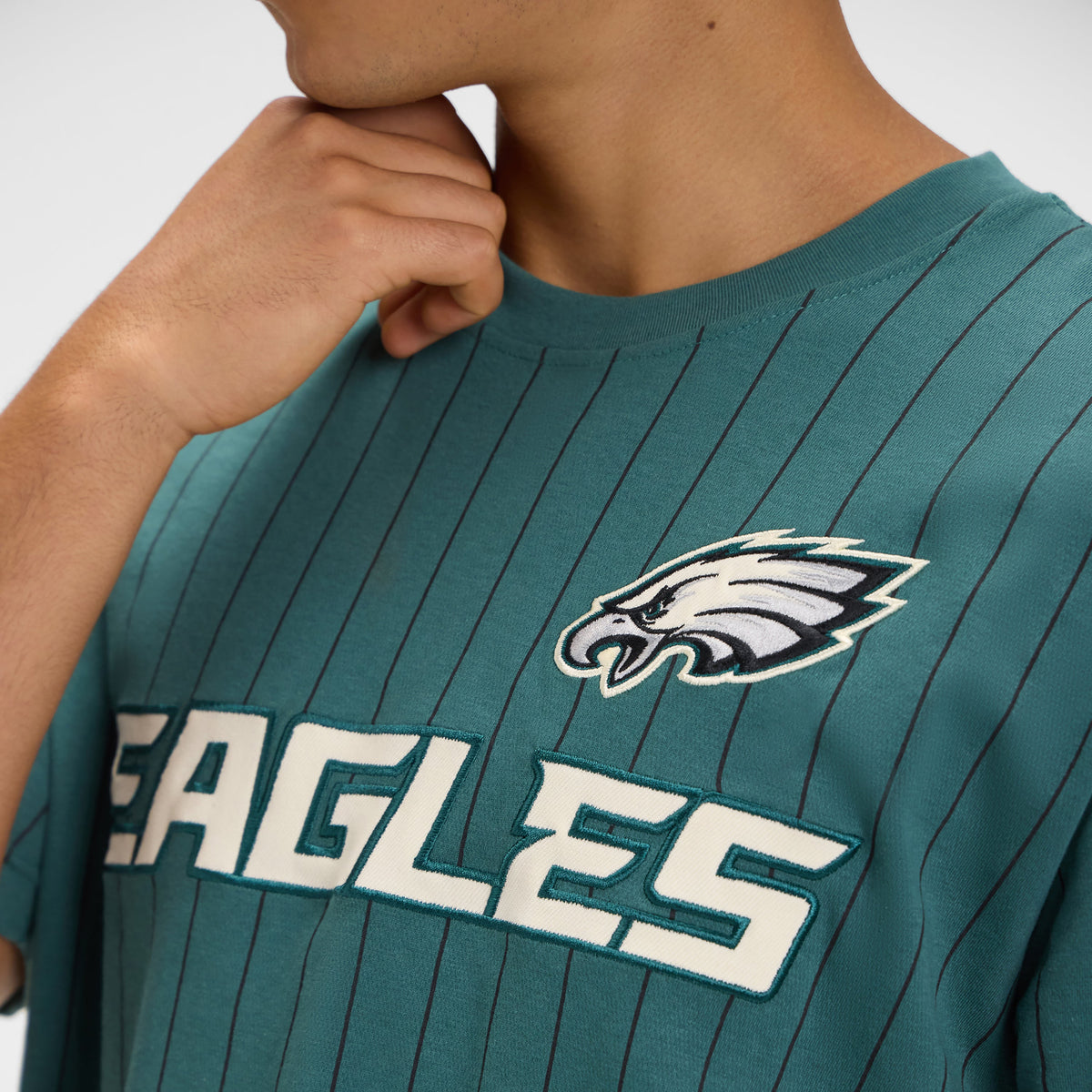 Buffalo Bills Throwback Retro Pinstripe T-Shirt