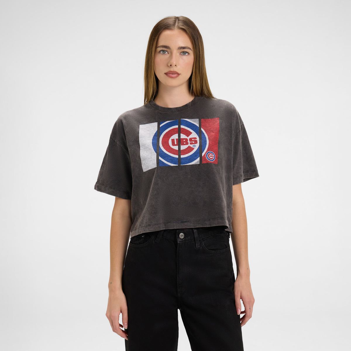 Buffalo Bills Sport Night Black Cropped Women's T-Shirt