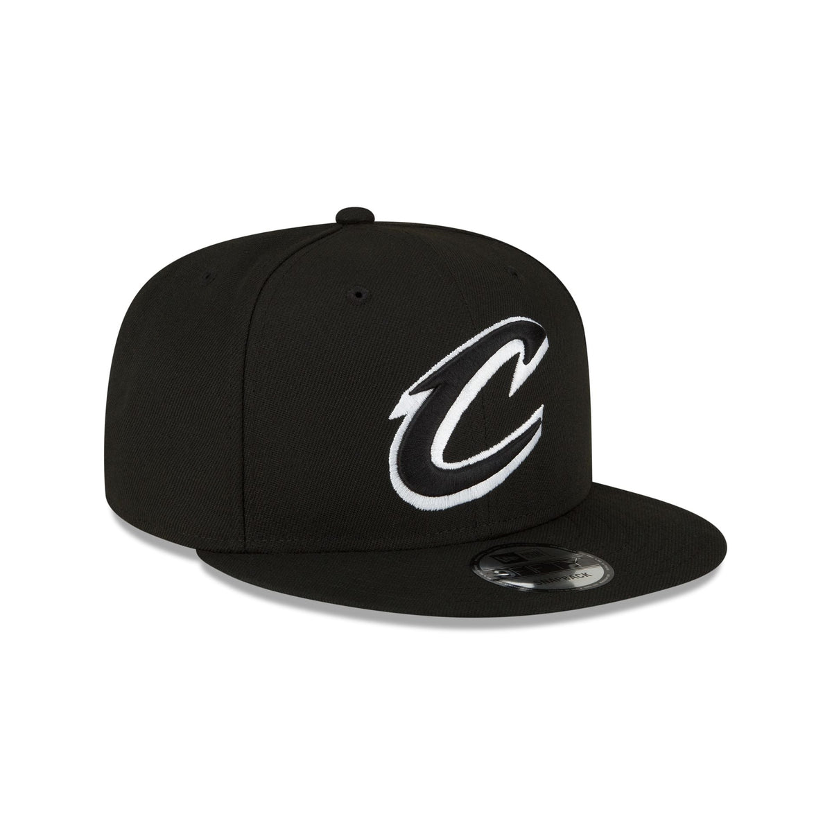 Cleveland Cavaliers Basic Black & White 9FIFTY Snapback Hat