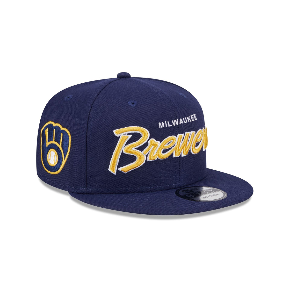 Milwaukee Brewers Wordmark 9FIFTY Snapback Hat