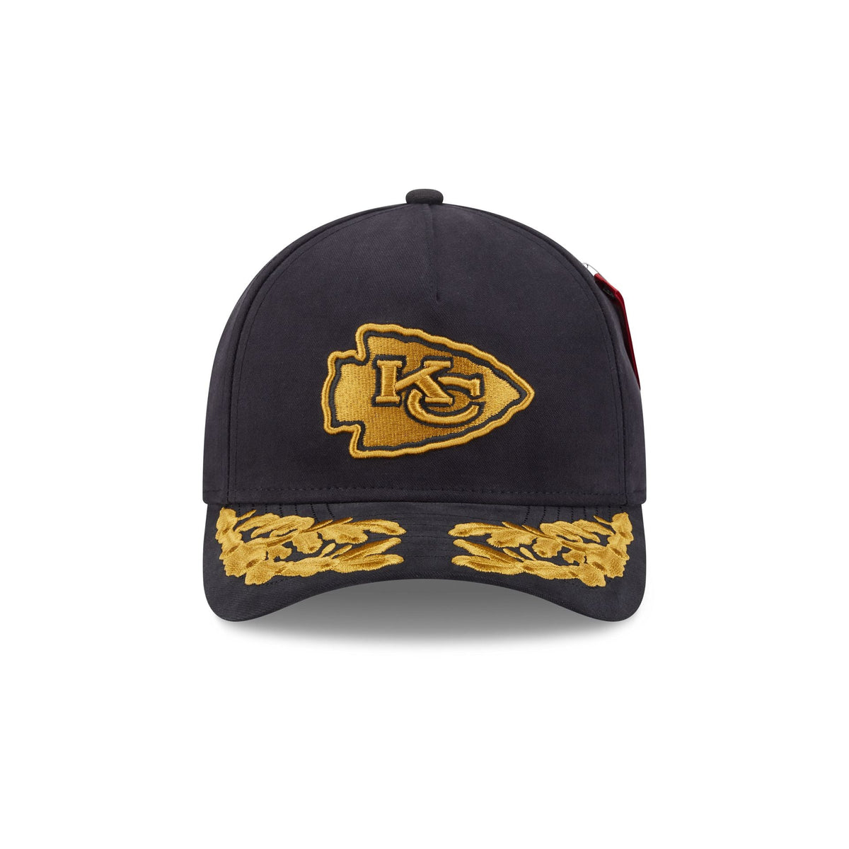 Alpha Industries x Kansas City Chiefs Black 9FORTY M-Crown A-Frame Snapback Hat