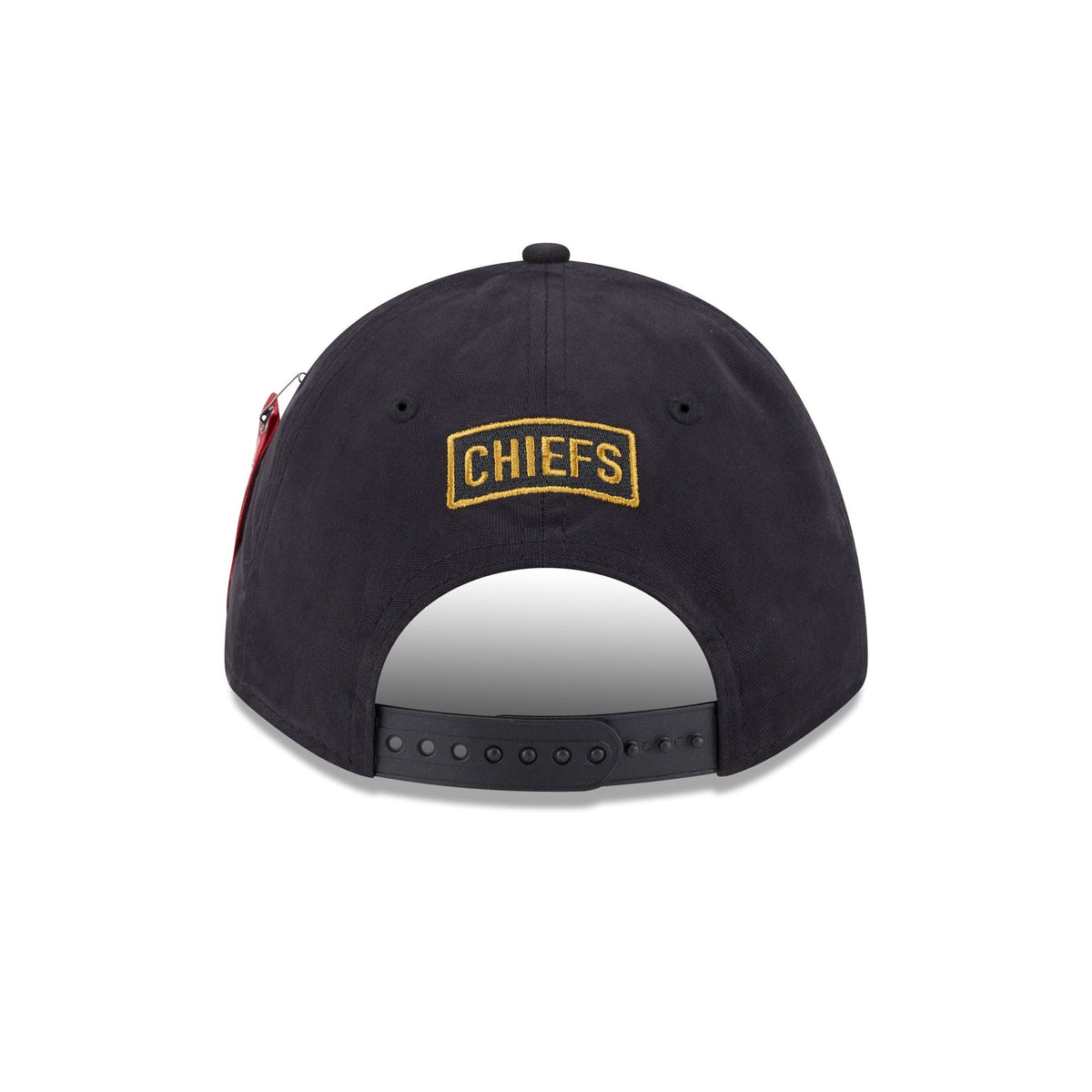 Alpha Industries x Kansas City Chiefs Black 9FORTY M-Crown A-Frame Snapback Hat