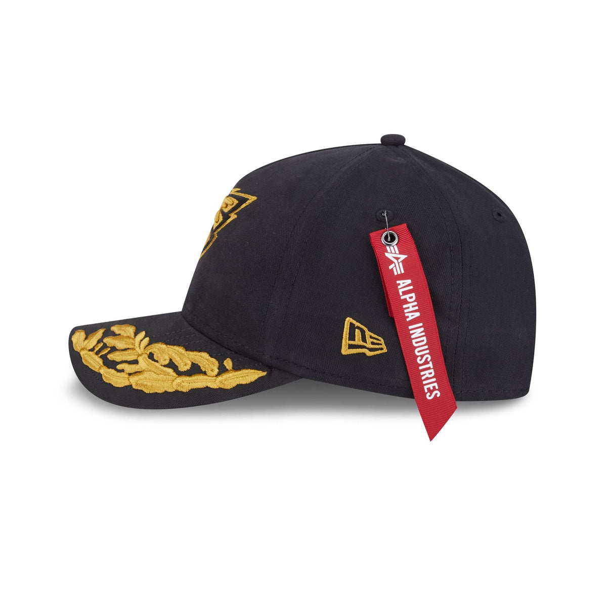 Alpha Industries x Philadelphia Eagles Black 9FORTY M-Crown A-Frame Snapback Hat