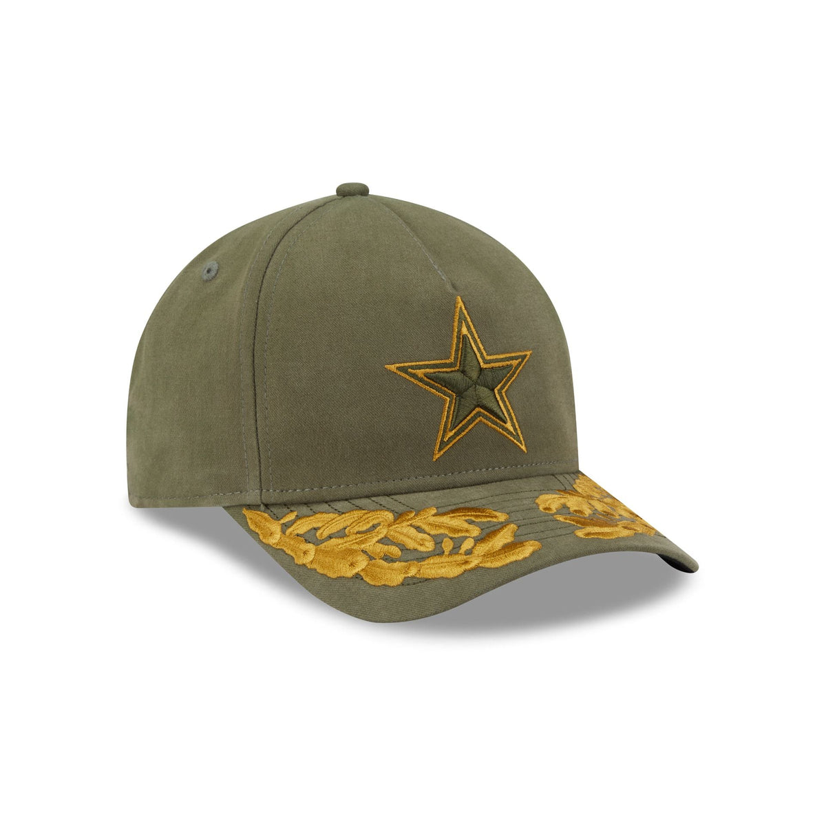 Alpha Industries x Dallas Cowboys Olive Green 9FORTY M-Crown A-Frame Snapback Hat