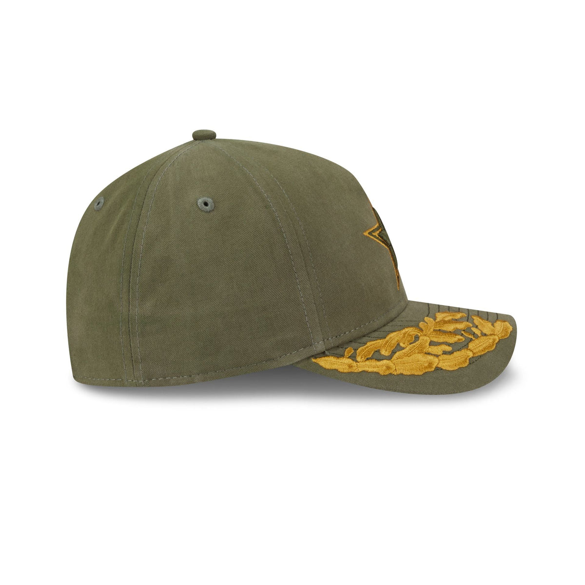 Alpha Industries x Dallas Cowboys Olive Green 9FORTY M-Crown A-Frame Snapback Hat
