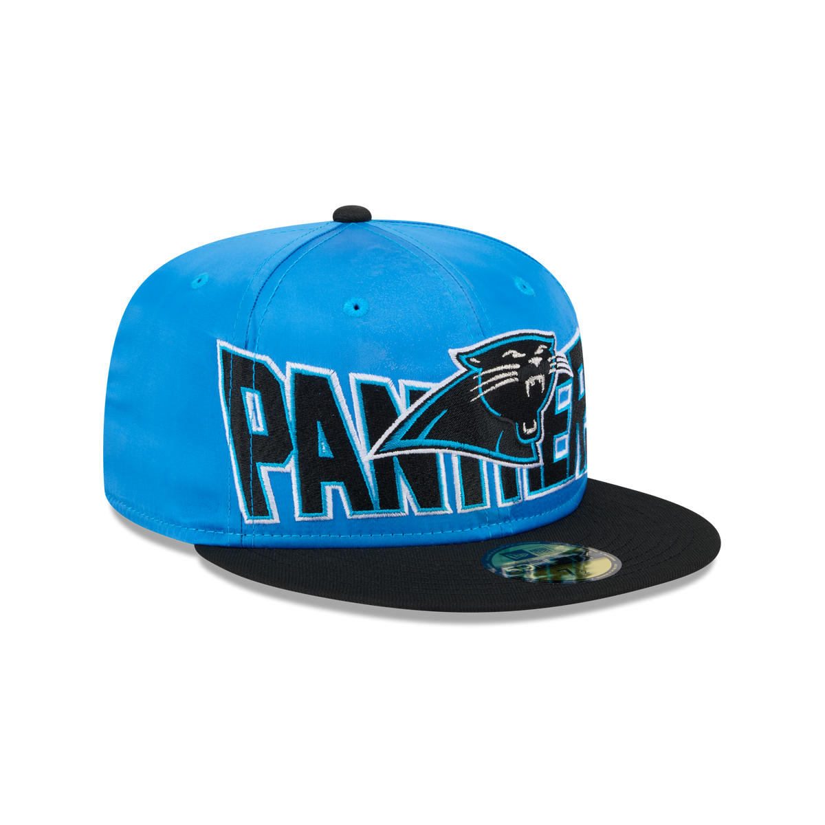 Carolina Panthers Bold Satin 59FIFTY Fitted Hat