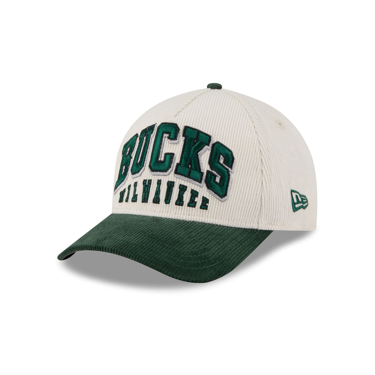 Milwaukee Bucks Stacked Corduroy 9FORTY M-Crown A-Frame Snapback Hat