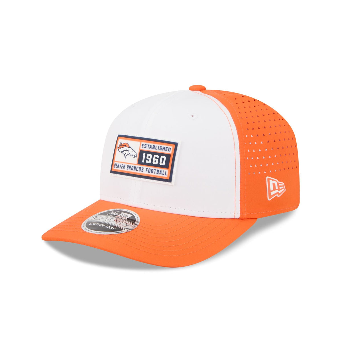 Denver Broncos Est. Patch 9SEVENTY Stretch-Snap Hat