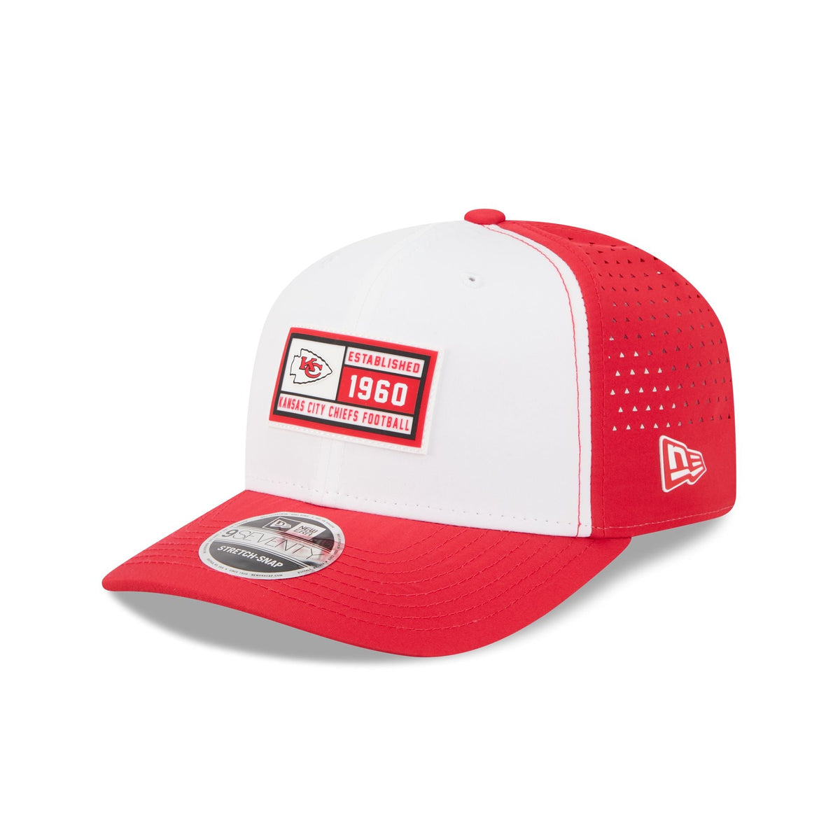Kansas City Chiefs Est. Patch 9SEVENTY Stretch-Snap Hat