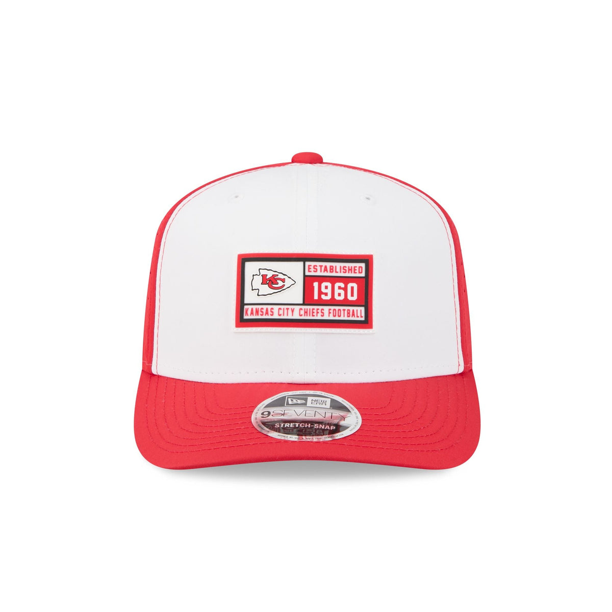 Kansas City Chiefs Est. Patch 9SEVENTY Stretch-Snap Hat