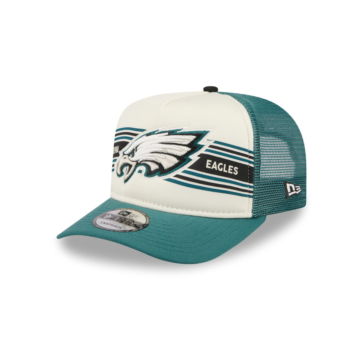 Philadelphia Eagles Banner 9FIFTY A-Frame Trucker Hat