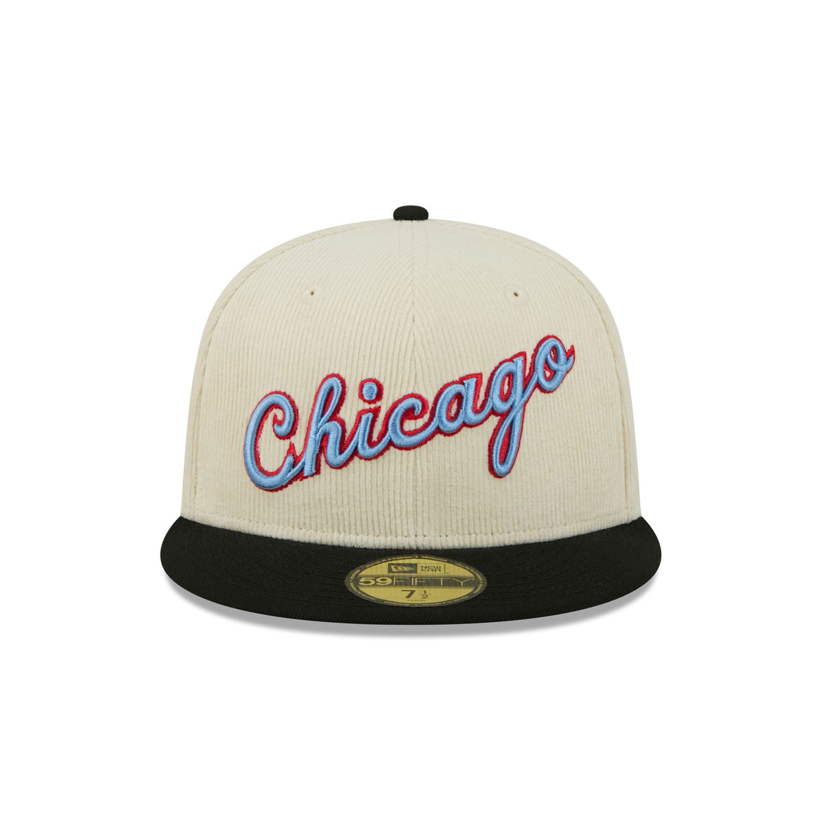Chicago Bulls 2025 City Edition Chrome White Corduroy 59FIFTY Fitted Hat