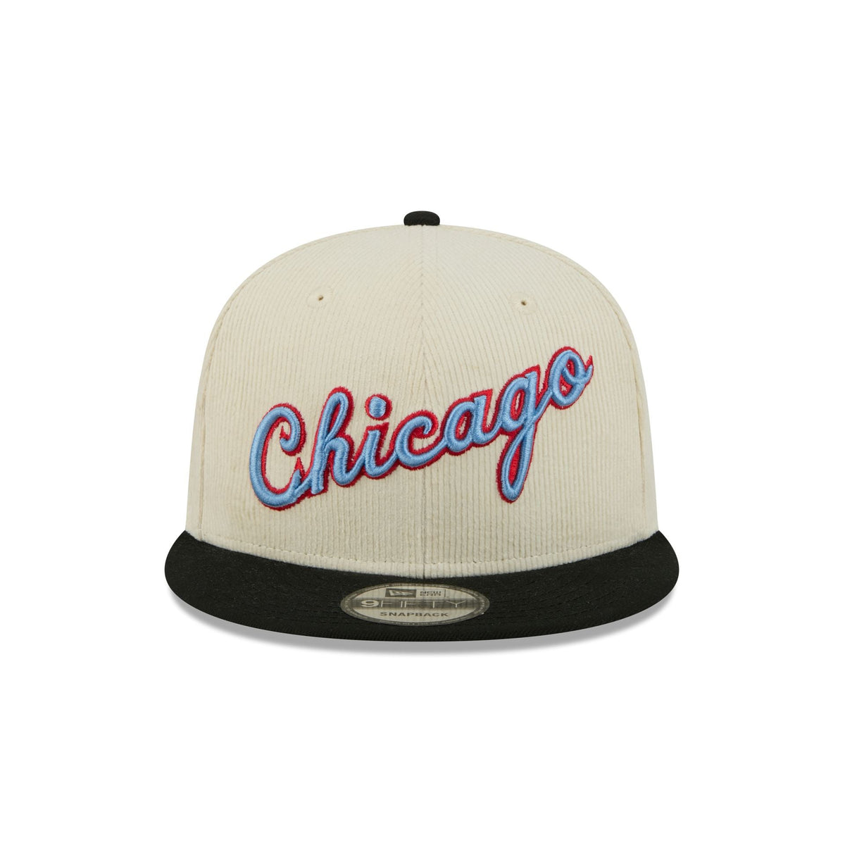 Chicago Bulls 2025 City Edition Chrome White Corduroy 9FIFTY Snapback Hat