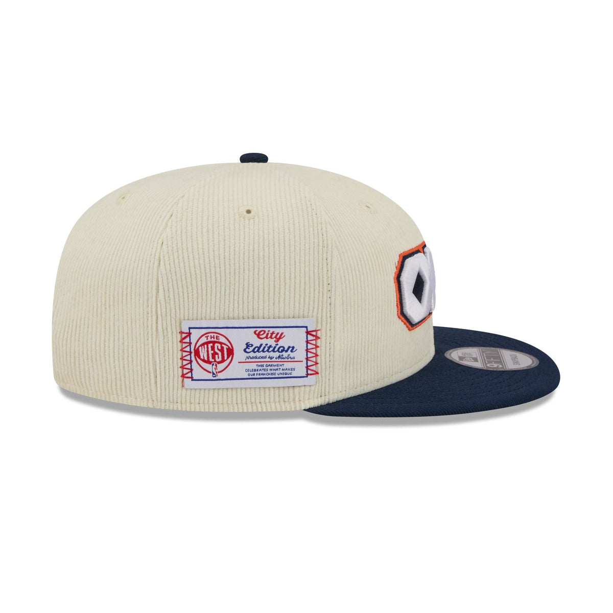 Oklahoma City Thunder 2025 City Edition Chrome White Corduroy 9FIFTY Snapback Hat