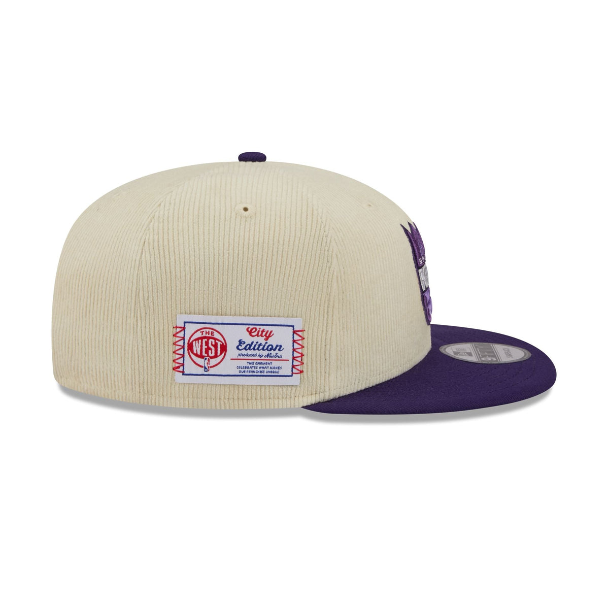 Sacramento Kings 2025 City Edition Chrome White Corduroy 9FIFTY Snapback Hat