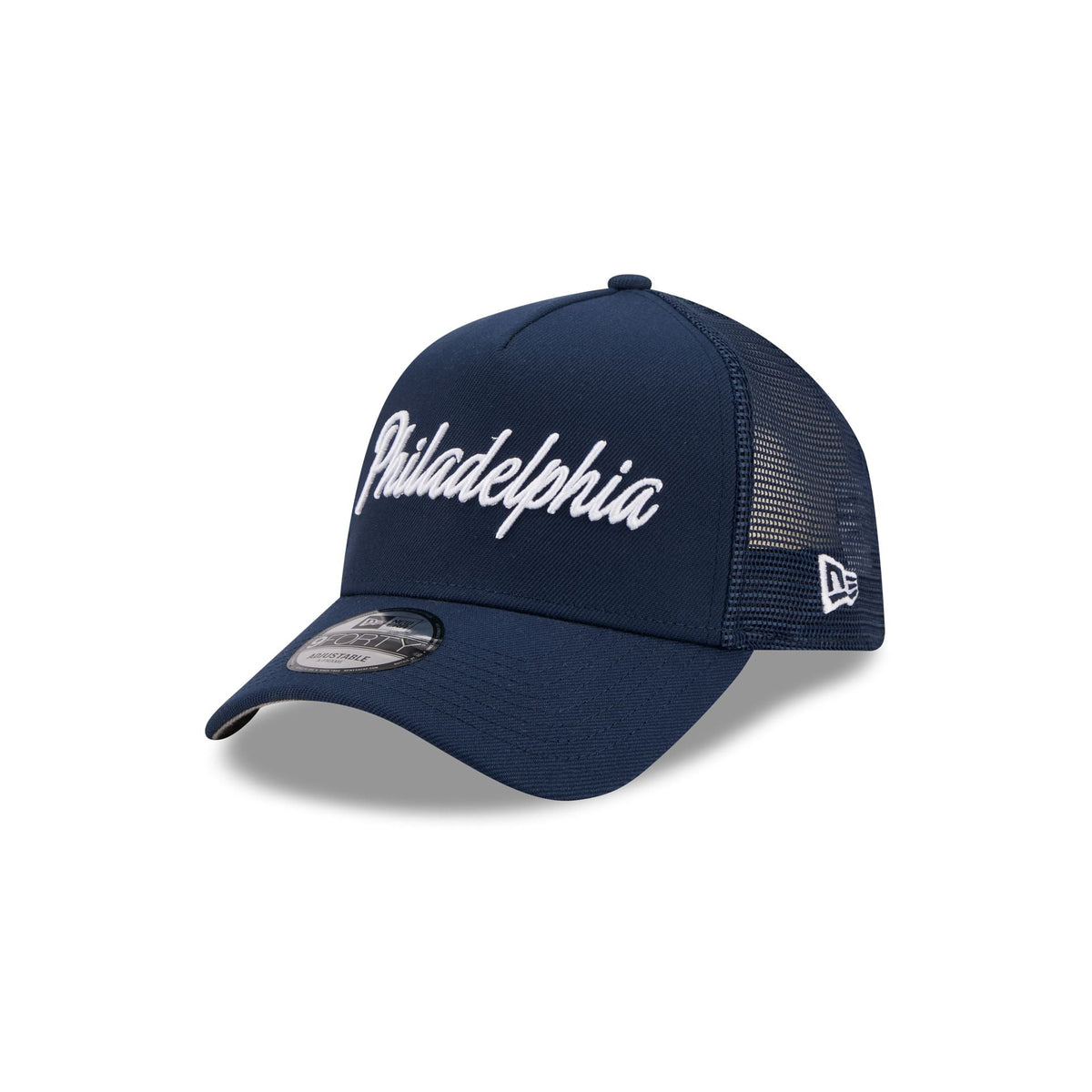 Philadelphia 76ers 2025 City Edition 9FORTY A-Frame Trucker Hat