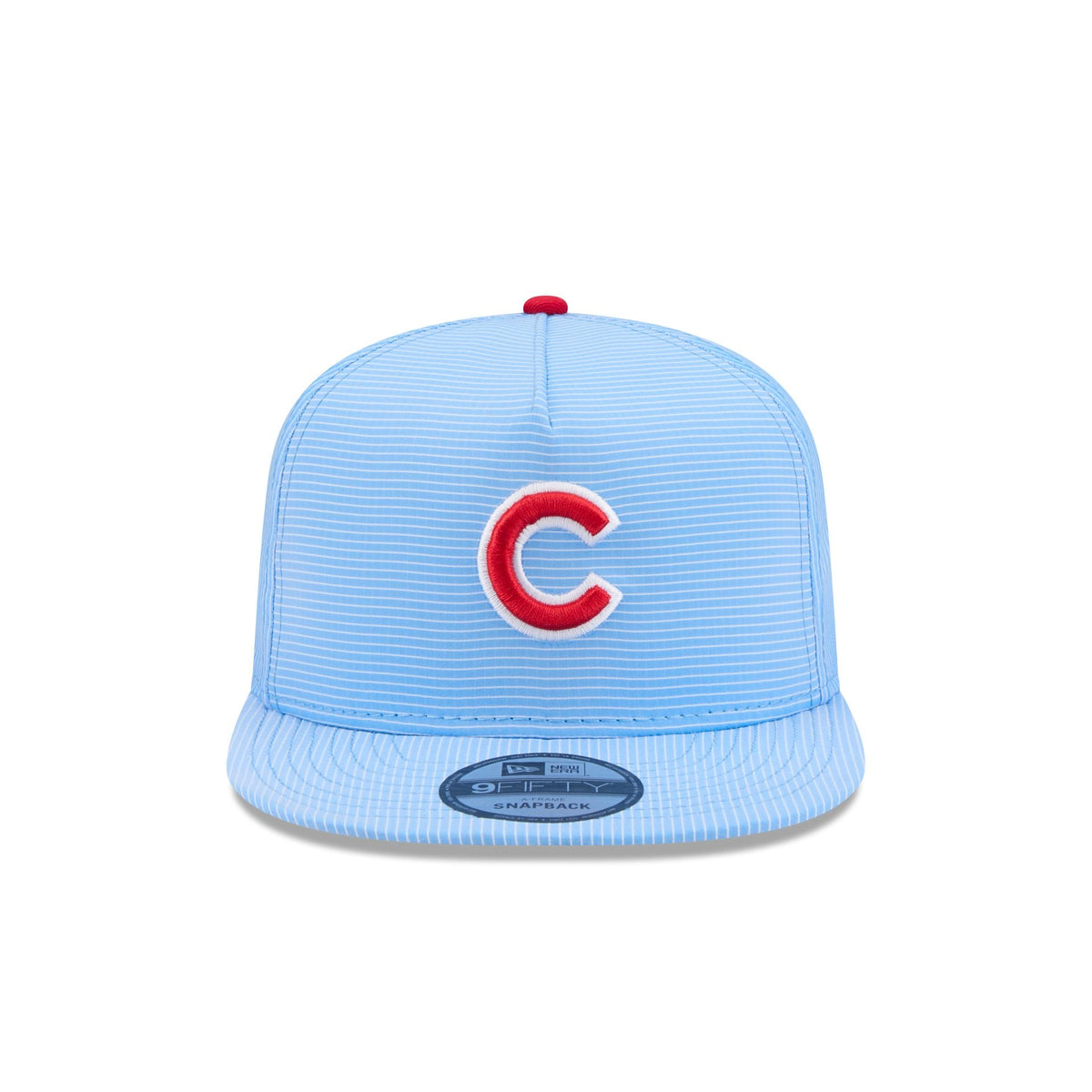 Chicago Cubs Pinstripe Ripstop 9FIFTY A-Frame Snapback Hat
