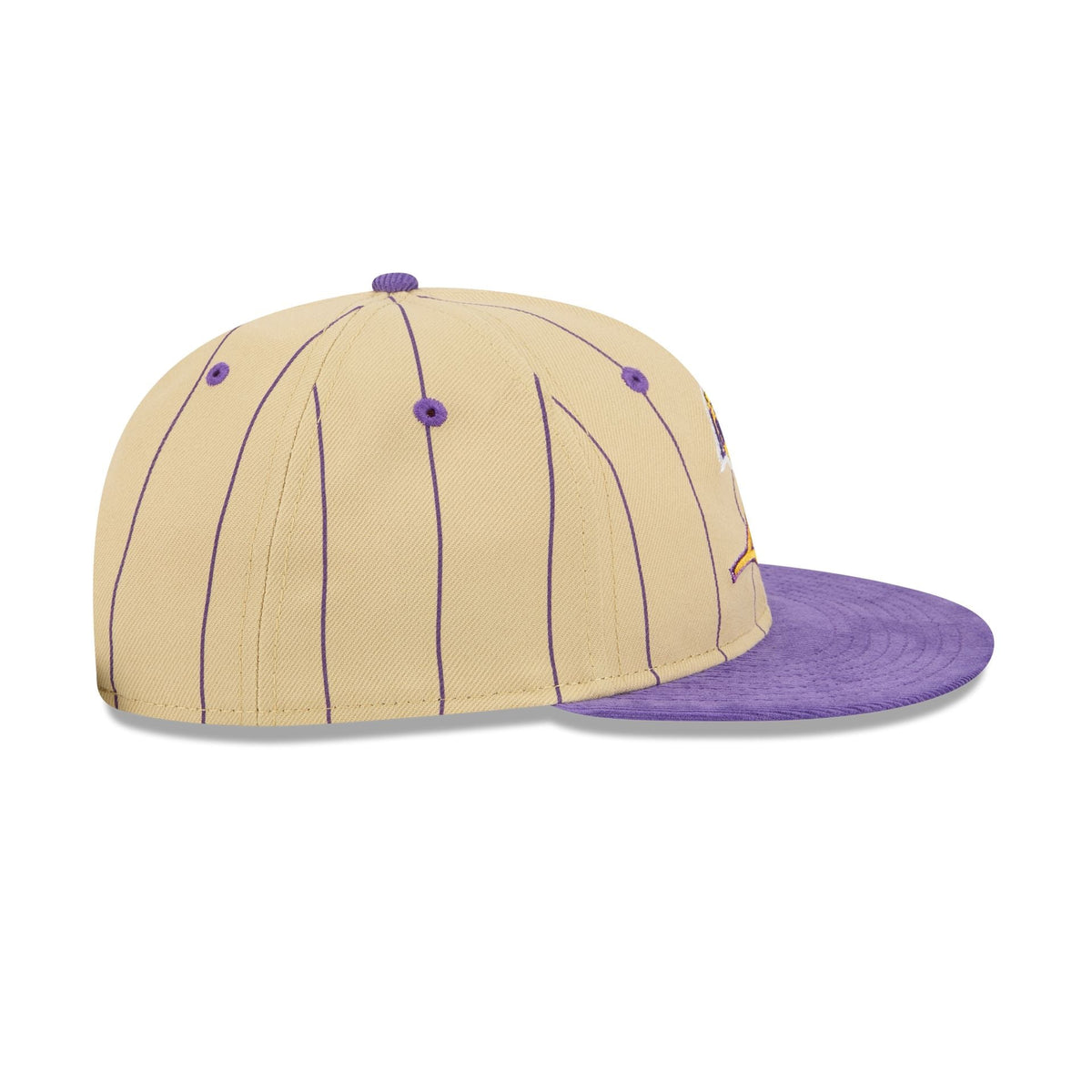 Los Angeles Lakers Pinstripe Script Retro Crown 9FIFTY Adjustable Hat