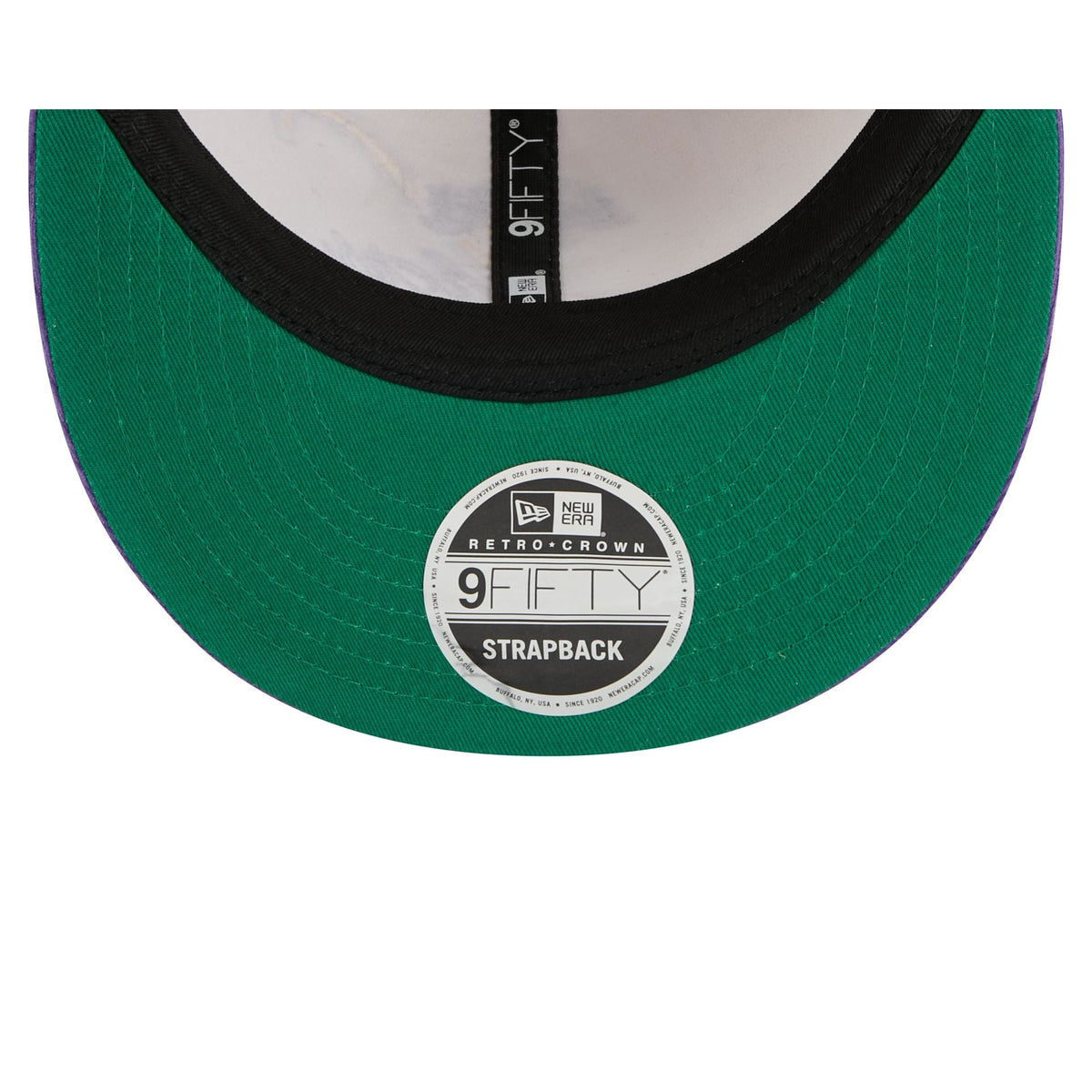 Los Angeles Lakers Pinstripe Script Retro Crown 9FIFTY Adjustable Hat