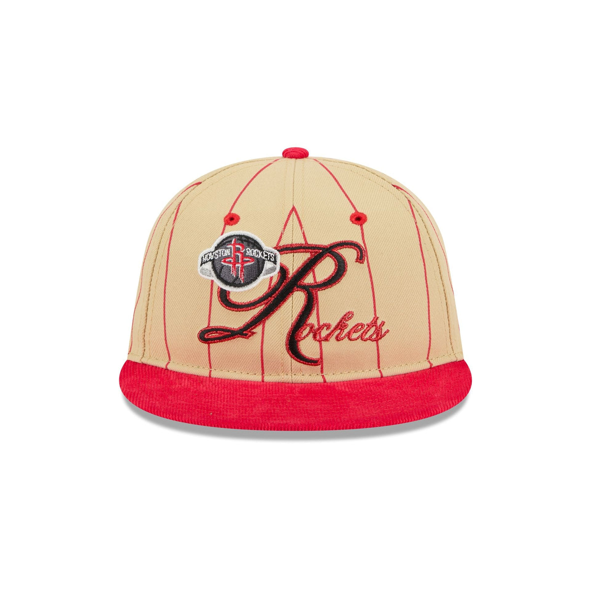 Houston Rockets Pinstripe Script Retro Crown 9FIFTY Adjustable Hat