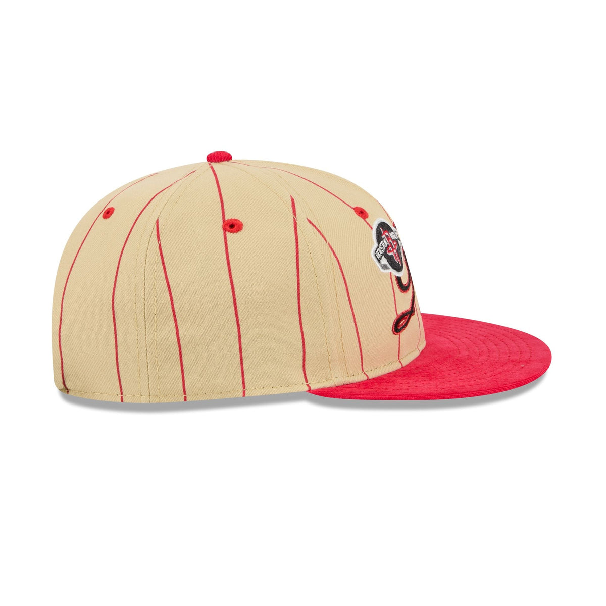 Houston Rockets Pinstripe Script Retro Crown 9FIFTY Adjustable Hat