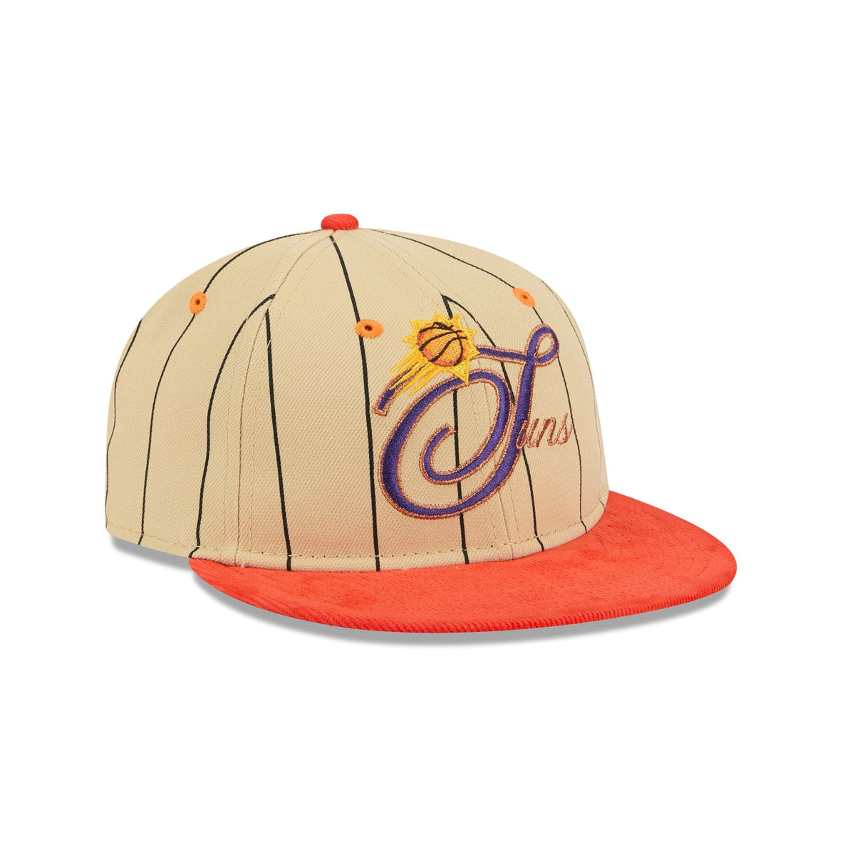 Phoenix Suns Pinstripe Script Retro Crown 9FIFTY Adjustable Hat