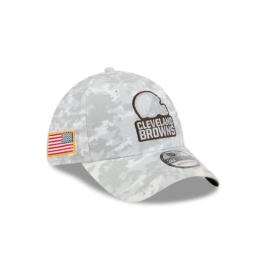 Cleveland Browns 2025 Salute to Service Fan Gear 39THIRTY Stretch Fit Hat