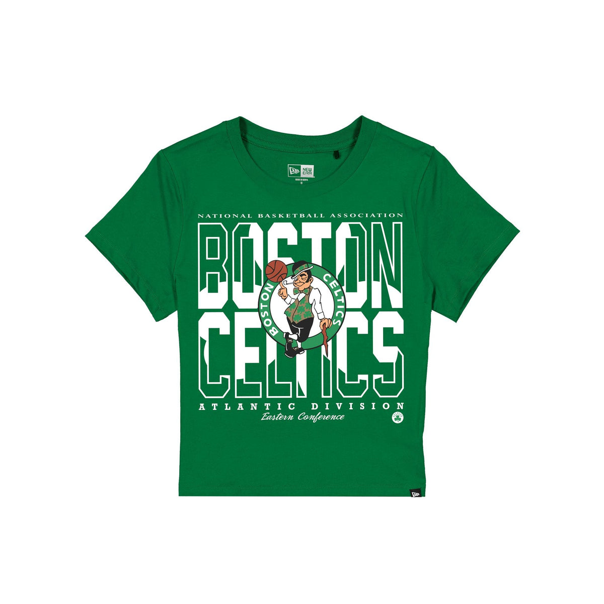 Boston Celtics Leisure Women's Shrunken Cropped T-Shirt