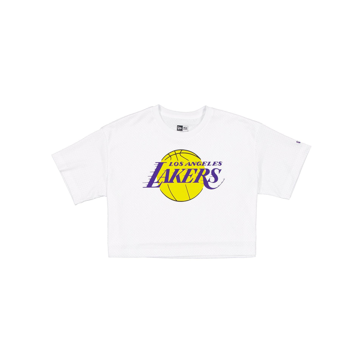 Los Angeles Lakers Summer Women's White Cropped Jersey T-Shirt