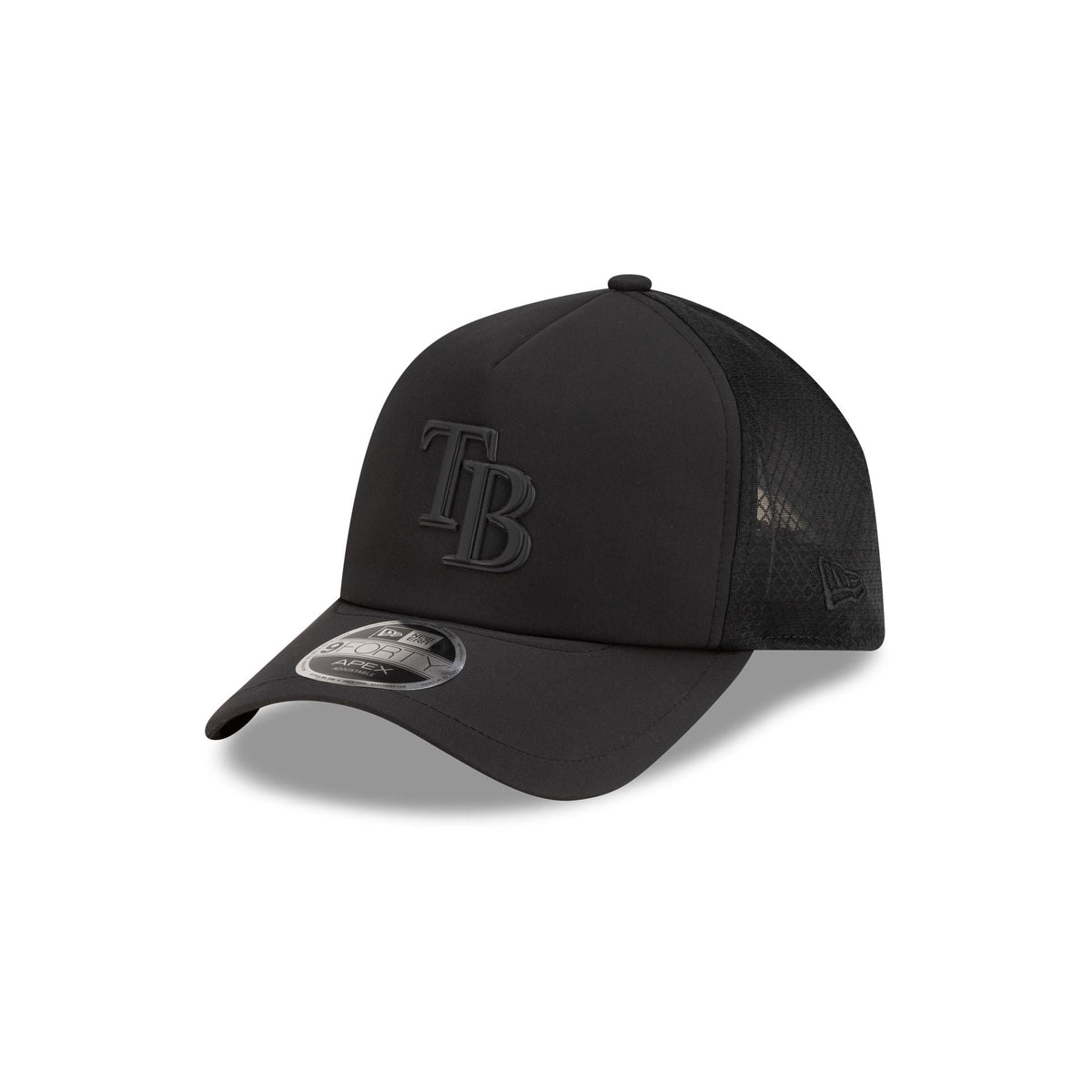 Tampa Bay Rays 2026 Batting Practice Black 9FORTY APEX Trucker Hat