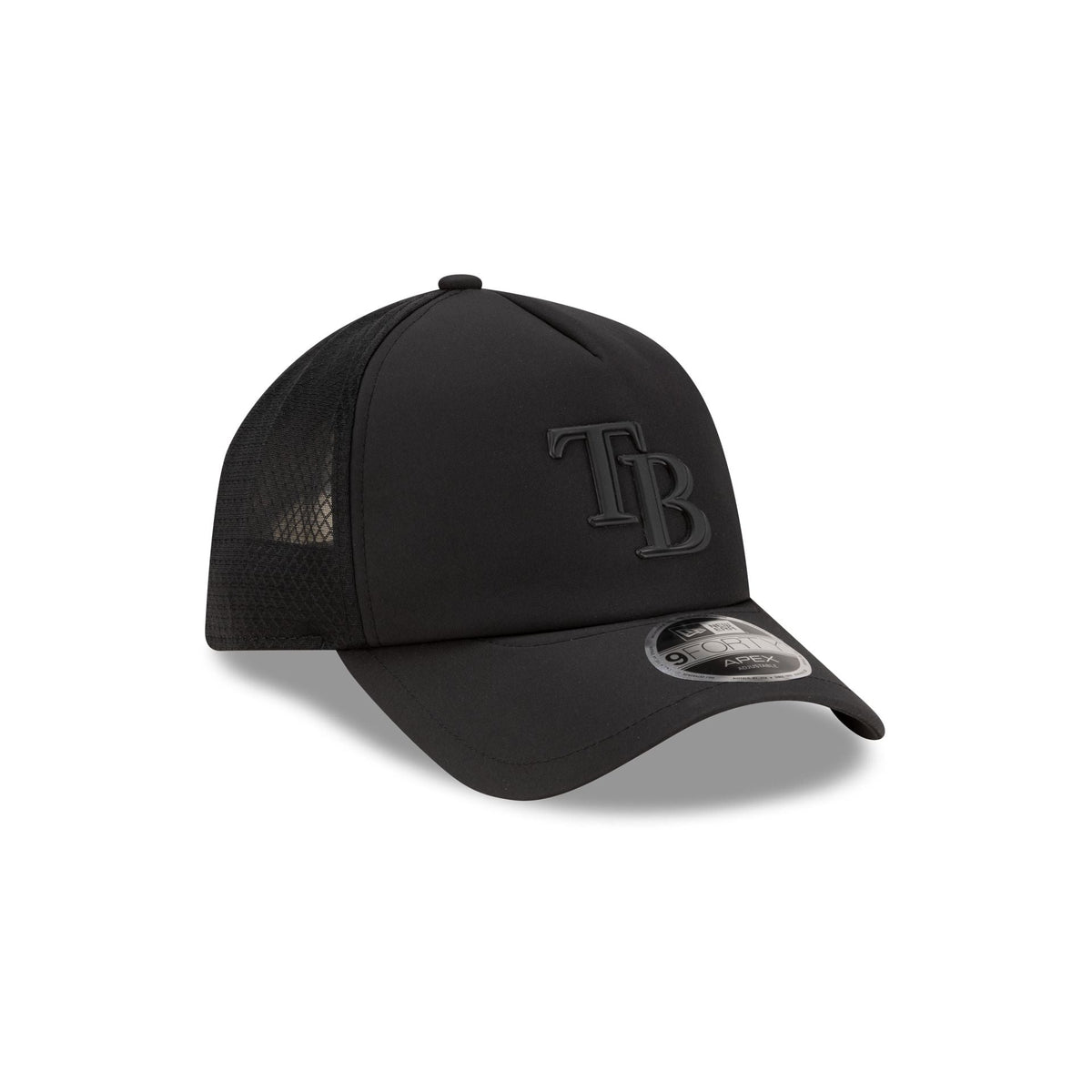 Tampa Bay Rays 2026 Batting Practice Black 9FORTY APEX Trucker Hat