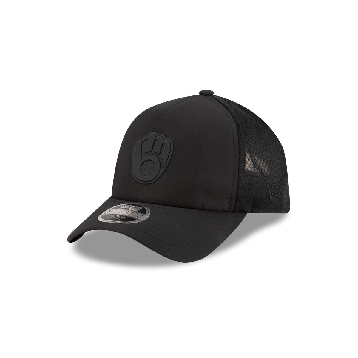 Milwaukee Brewers 2026 Batting Practice Black 9FORTY APEX Trucker Hat