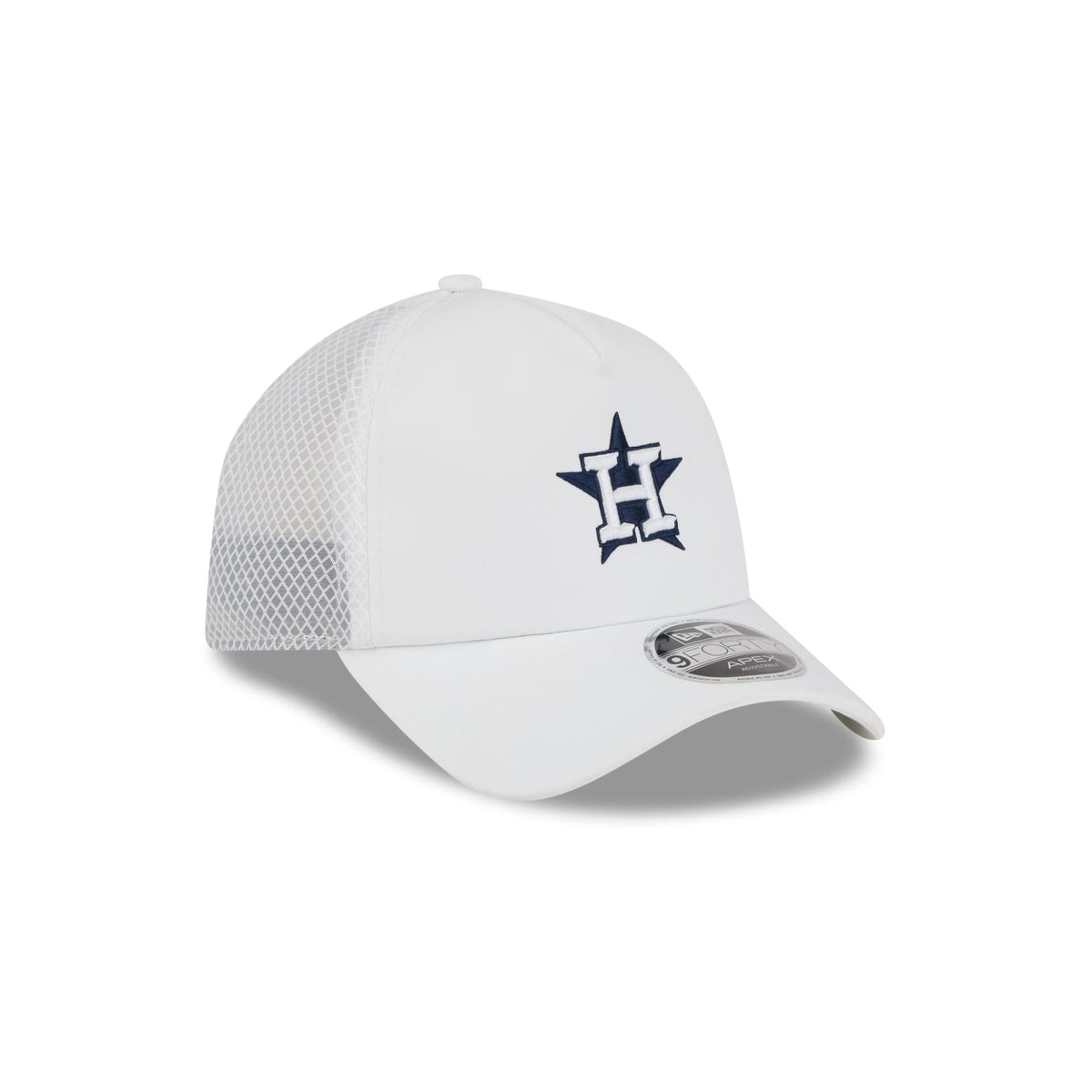 Houston Astros 2026 Batting Practice White 9FORTY APEX Trucker Hat