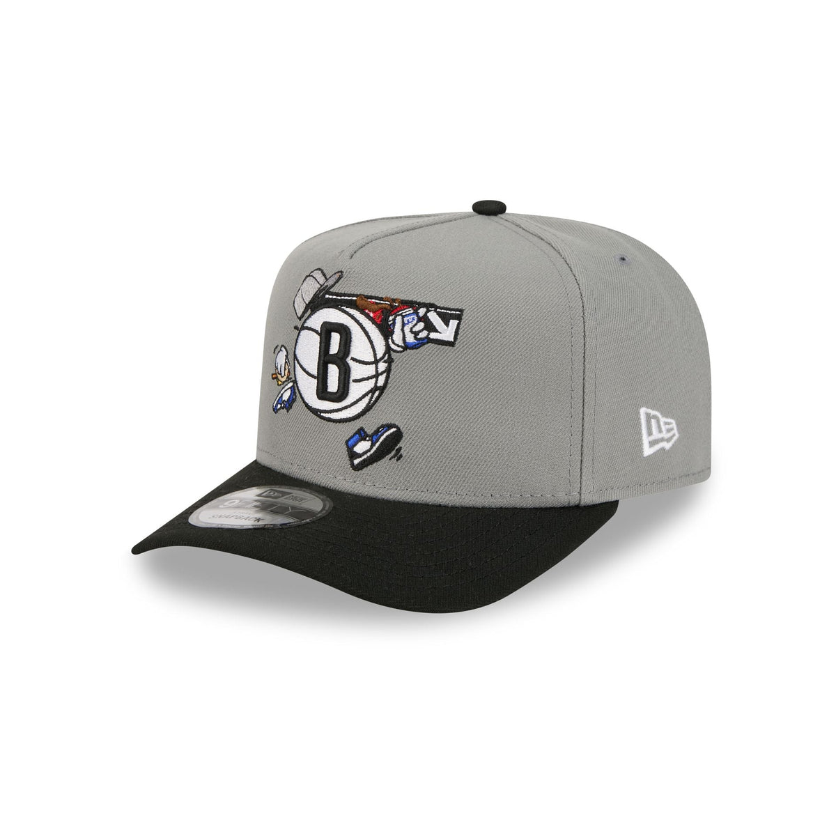 Brooklyn Nets Cartoon 9FIFTY A-Frame Snapback Hat