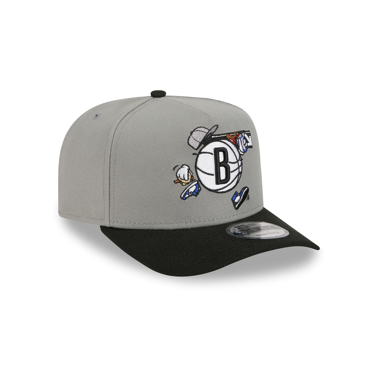 Brooklyn Nets Cartoon 9FIFTY A-Frame Snapback Hat