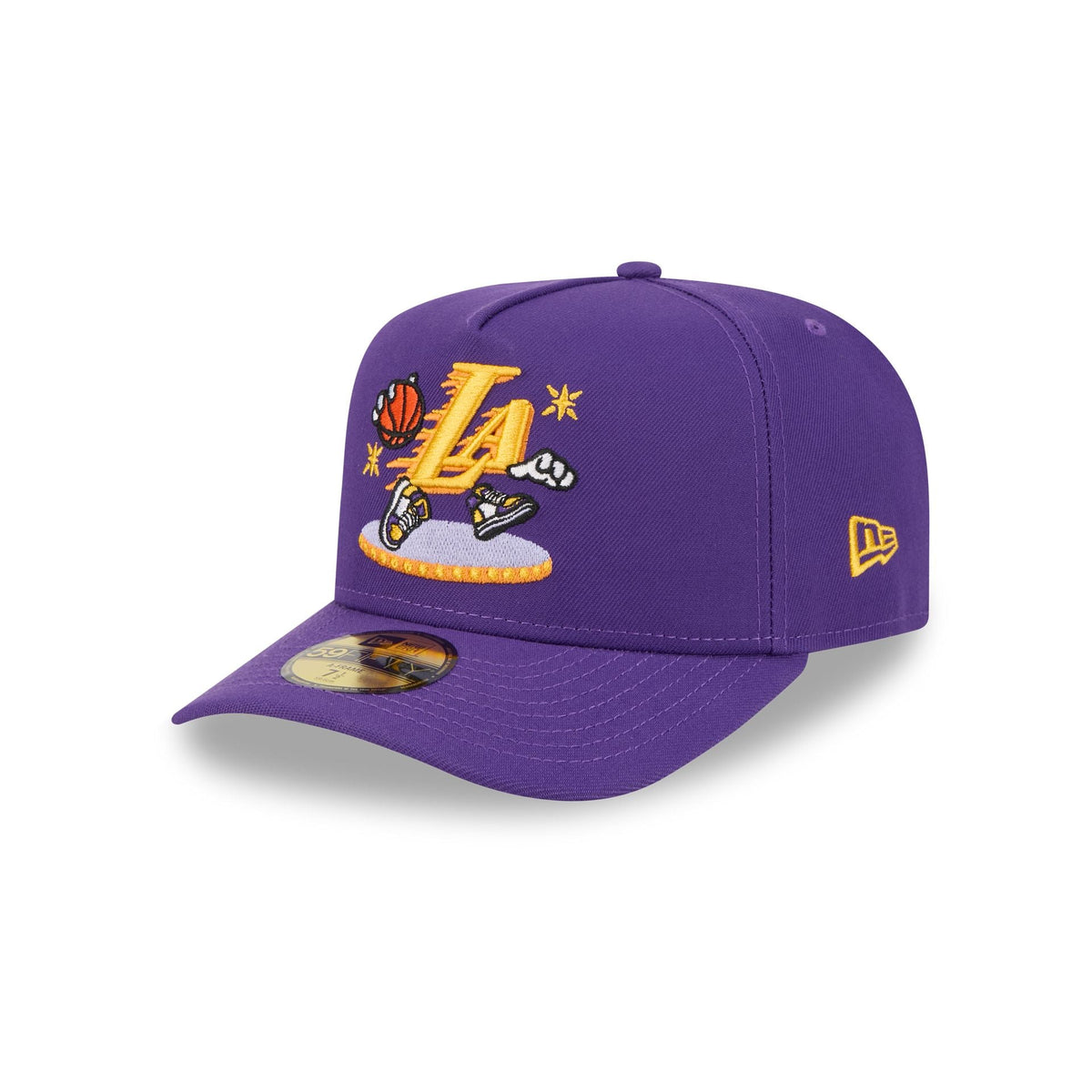 Los Angeles Lakers Cartoon 59FIFTY A-Frame Fitted Hat