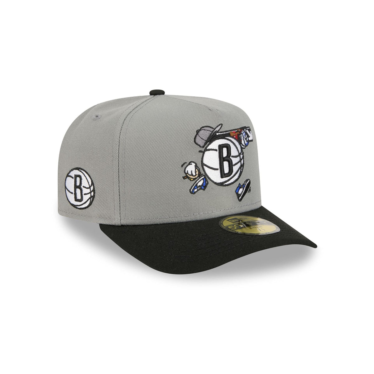 Brooklyn Nets Cartoon 59FIFTY A-Frame Fitted Hat