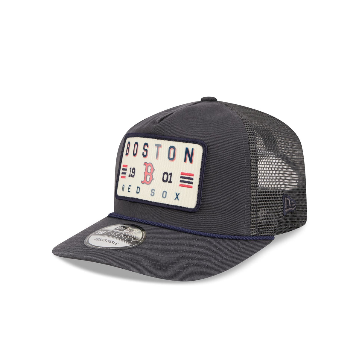 Boston Red Sox Washed Graphite 19TWENTY Trucker Hat
